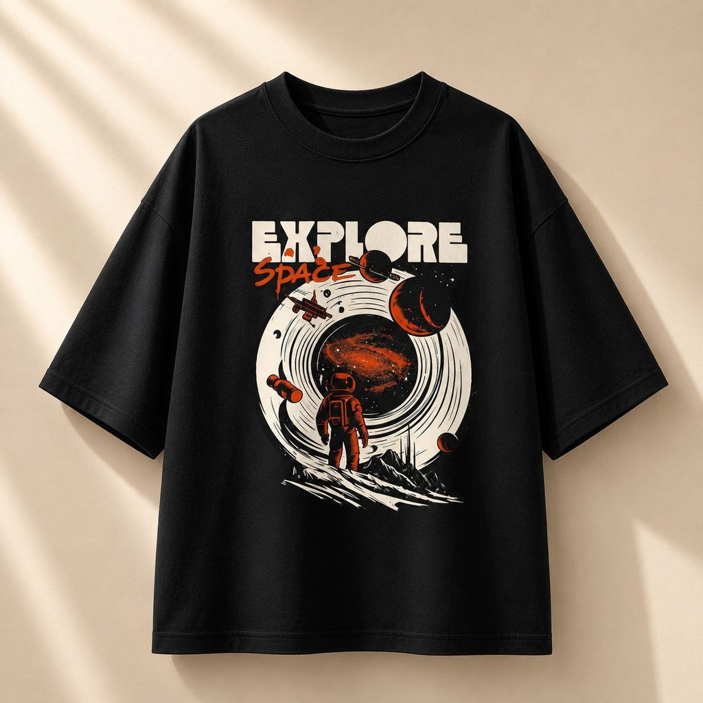Explore Space Premium Oversized Tee