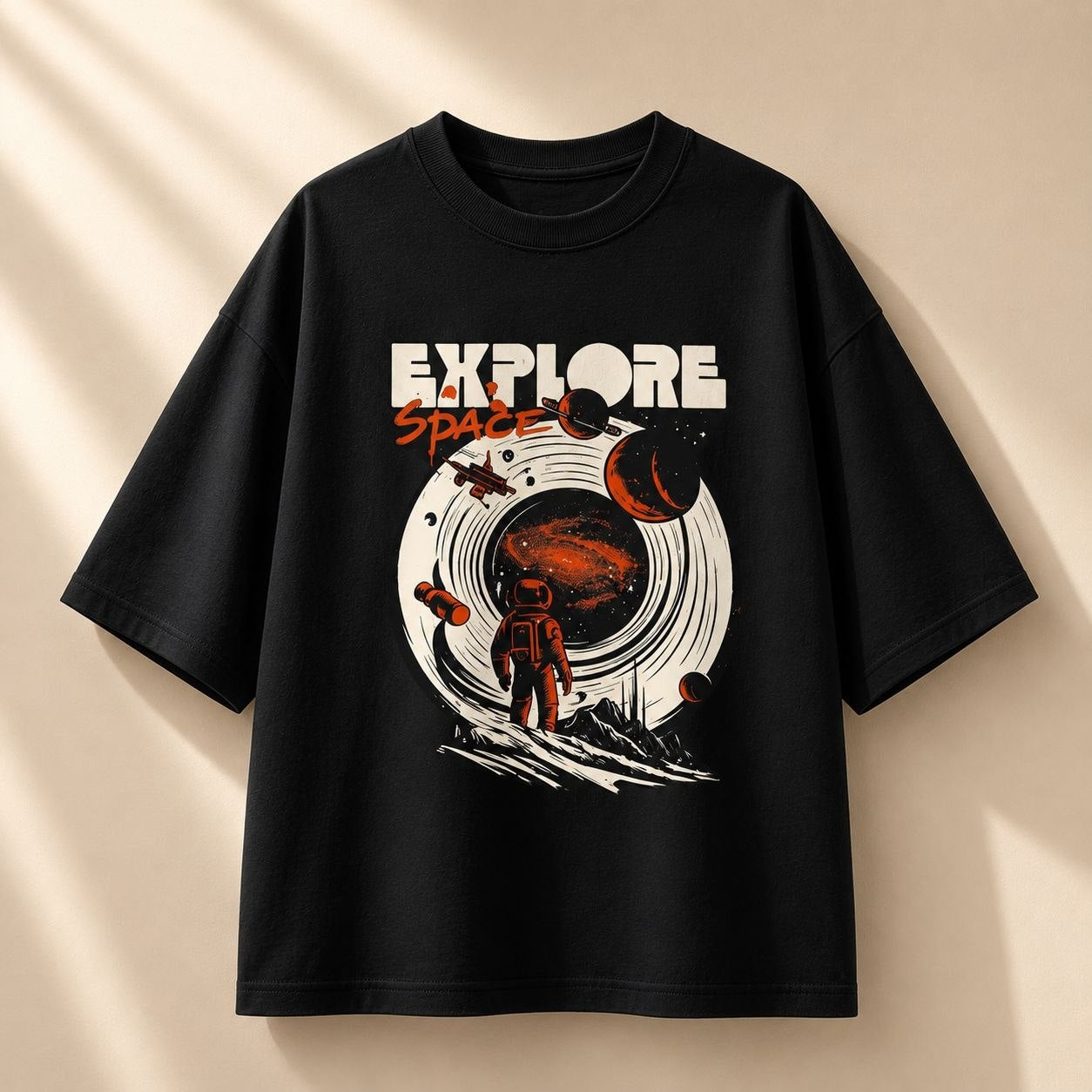 Explore Space Premium Oversized Tee