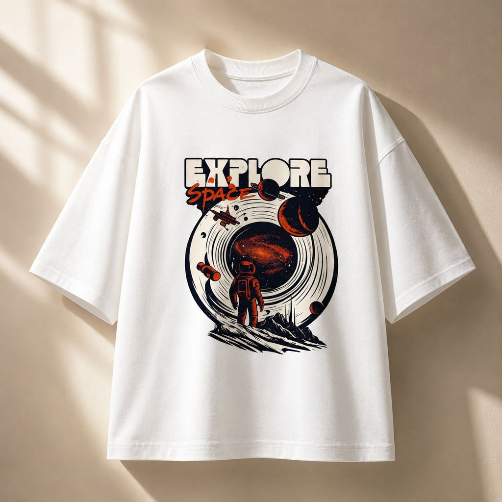 Explore Space Premium Oversized Tee