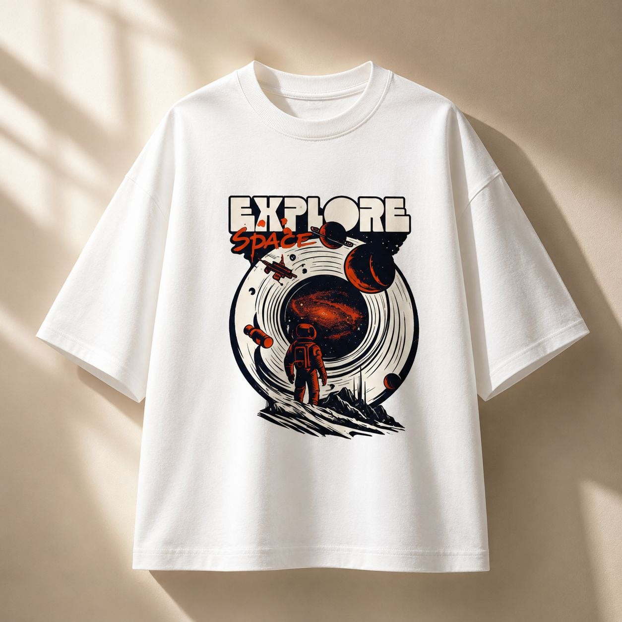Explore Space Premium Oversized Tee