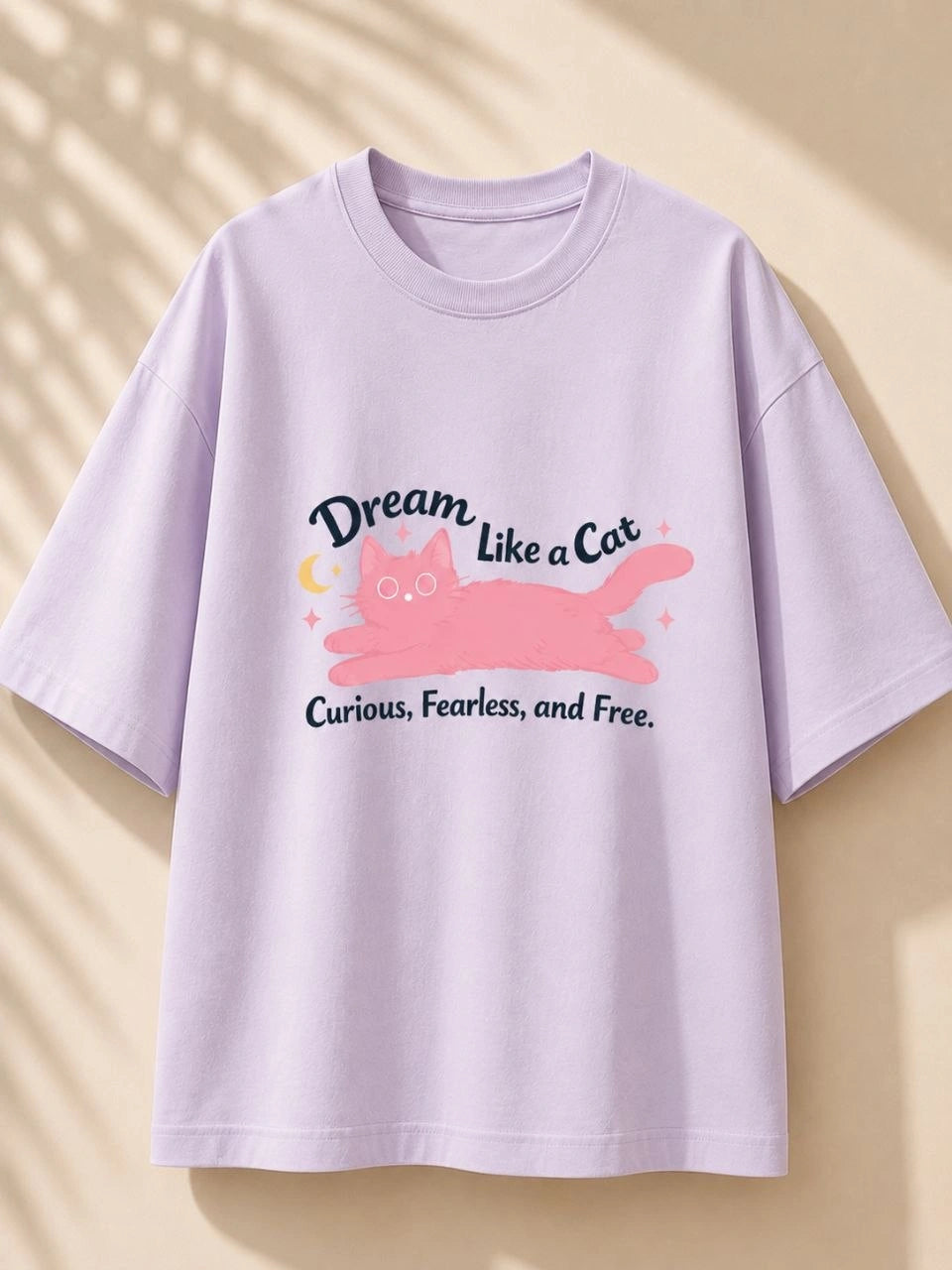 Dream Like a Cat Oversized Graphic Tee