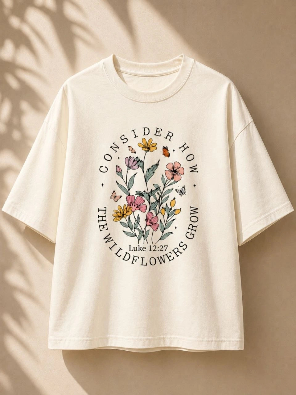 Wildflowers Aesthetic Premium Oversized Tee