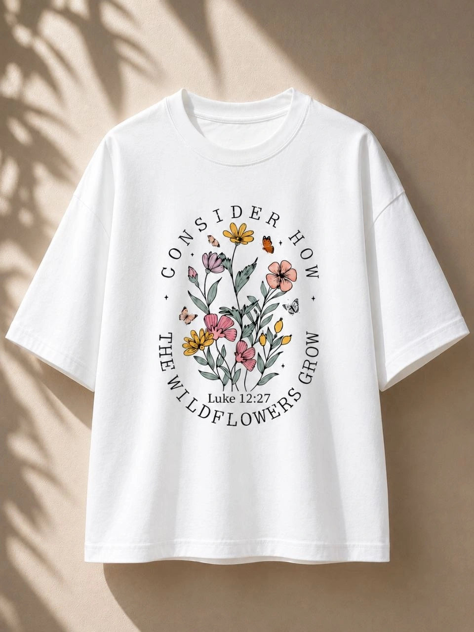 Wildflowers Aesthetic Premium Oversized Tee