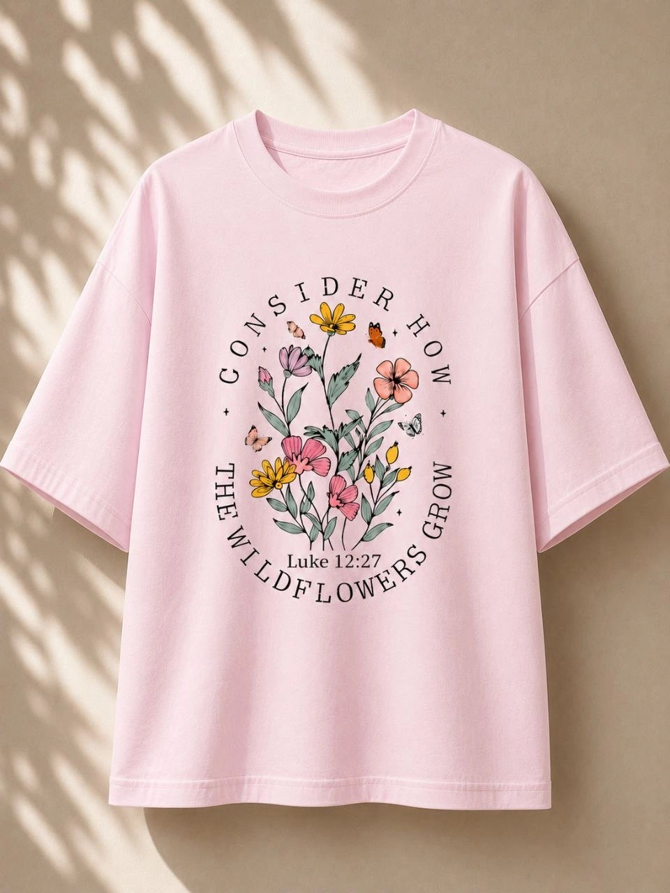 Wildflowers Aesthetic Premium Oversized Tee
