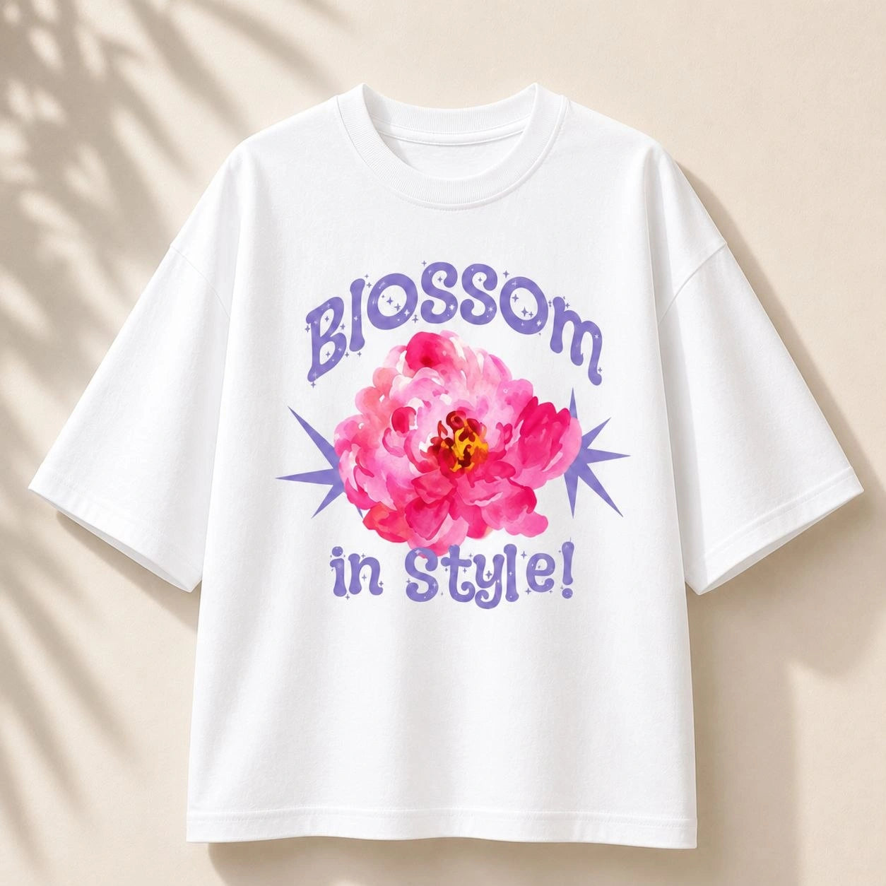 Blossom In Style Premium Oversized Tee