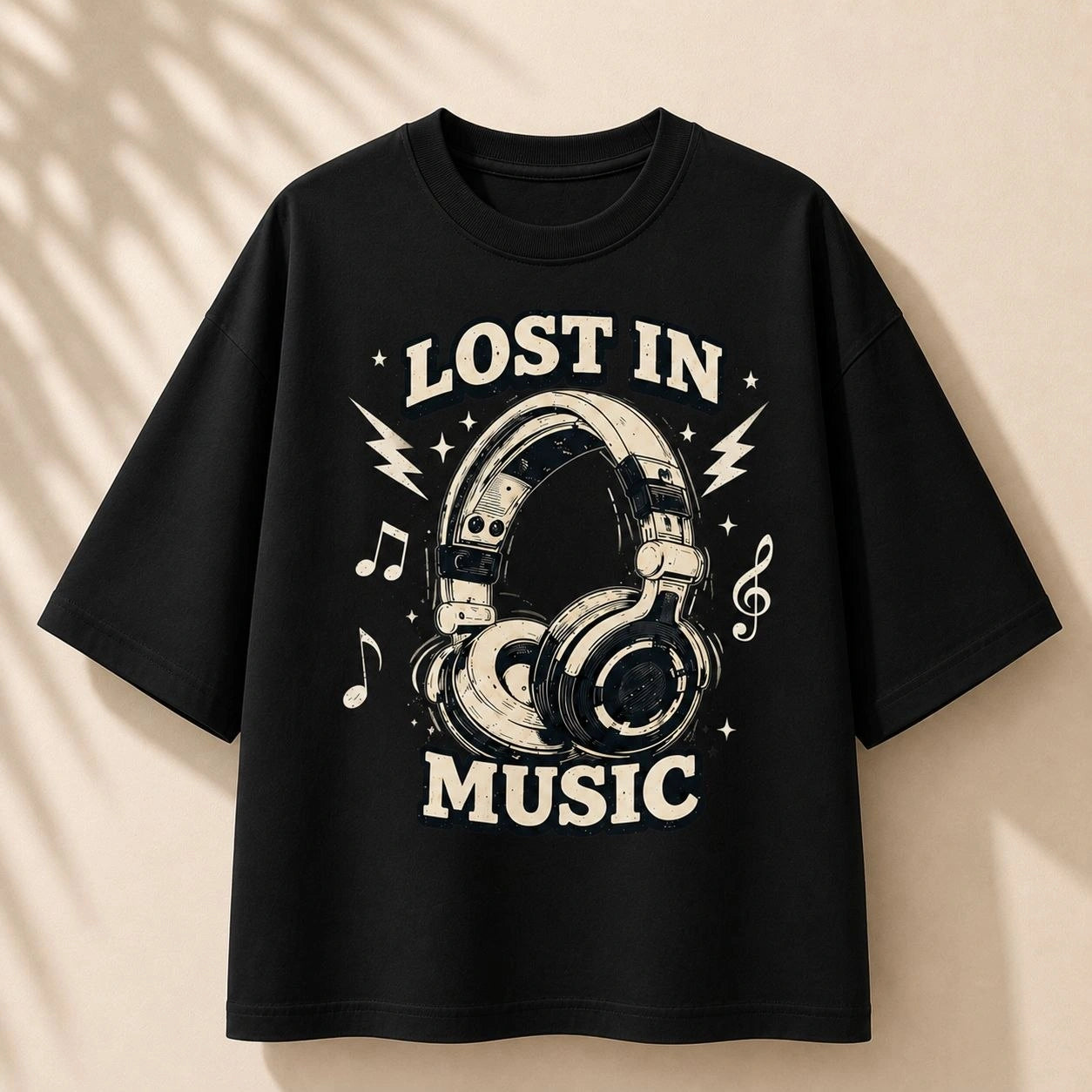 Lost In Music Premium Oversized Tee