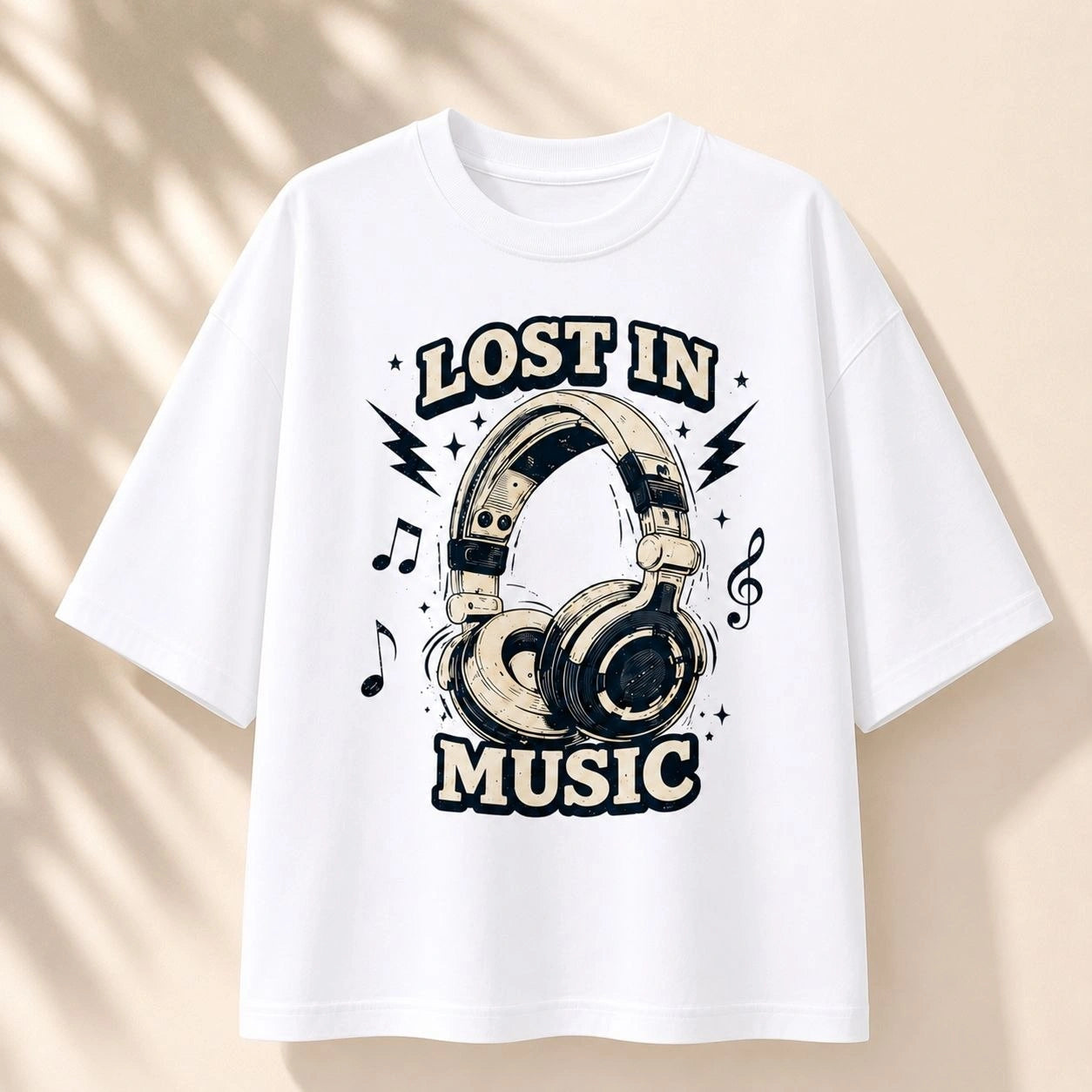 Lost In Music Premium Oversized Tee