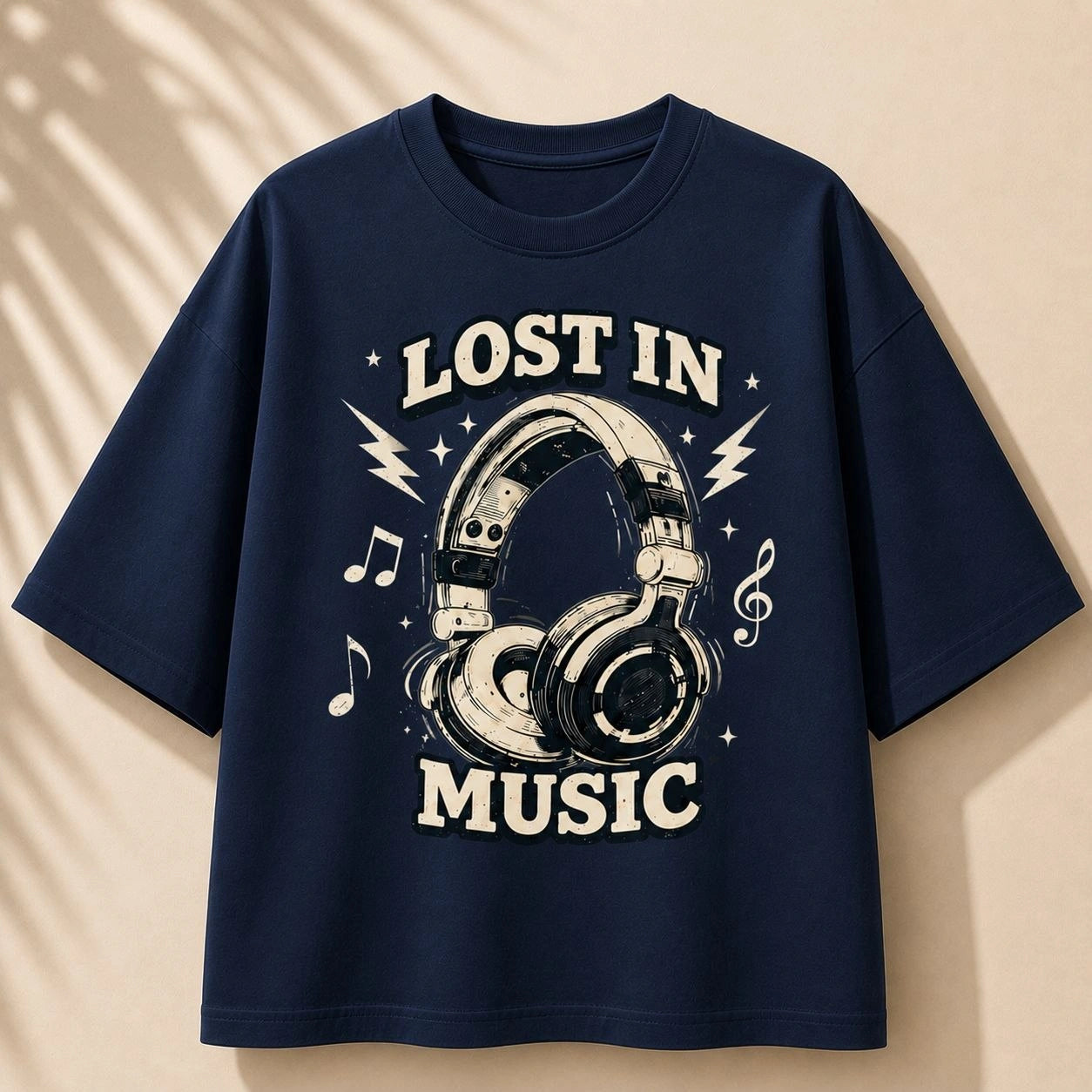 Lost In Music Premium Oversized Tee