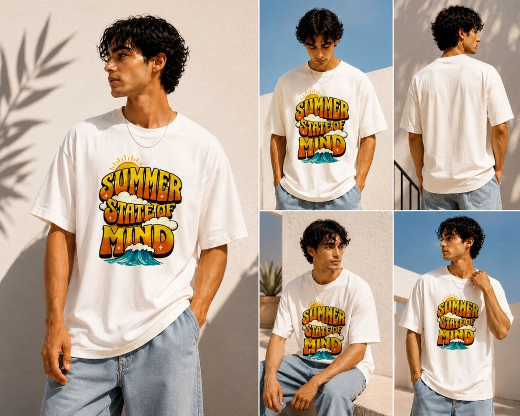 Summer State Of Mind Premium Oversized Tee
