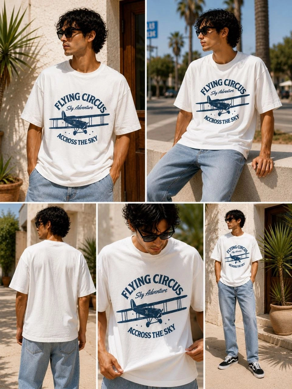 Flying Circus Vintage Oversized Tee
