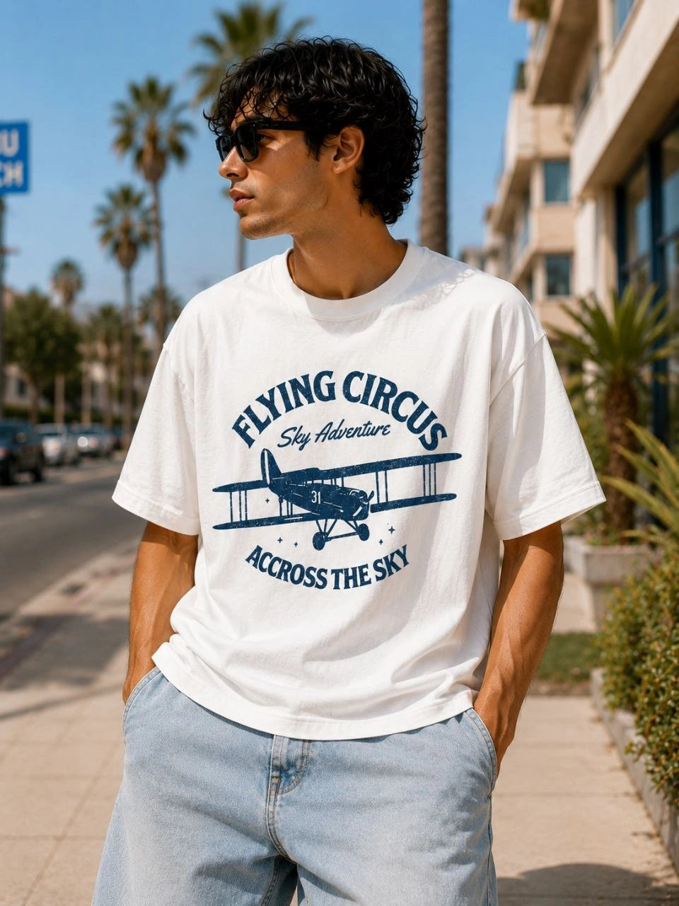 Flying Circus Vintage Oversized Tee