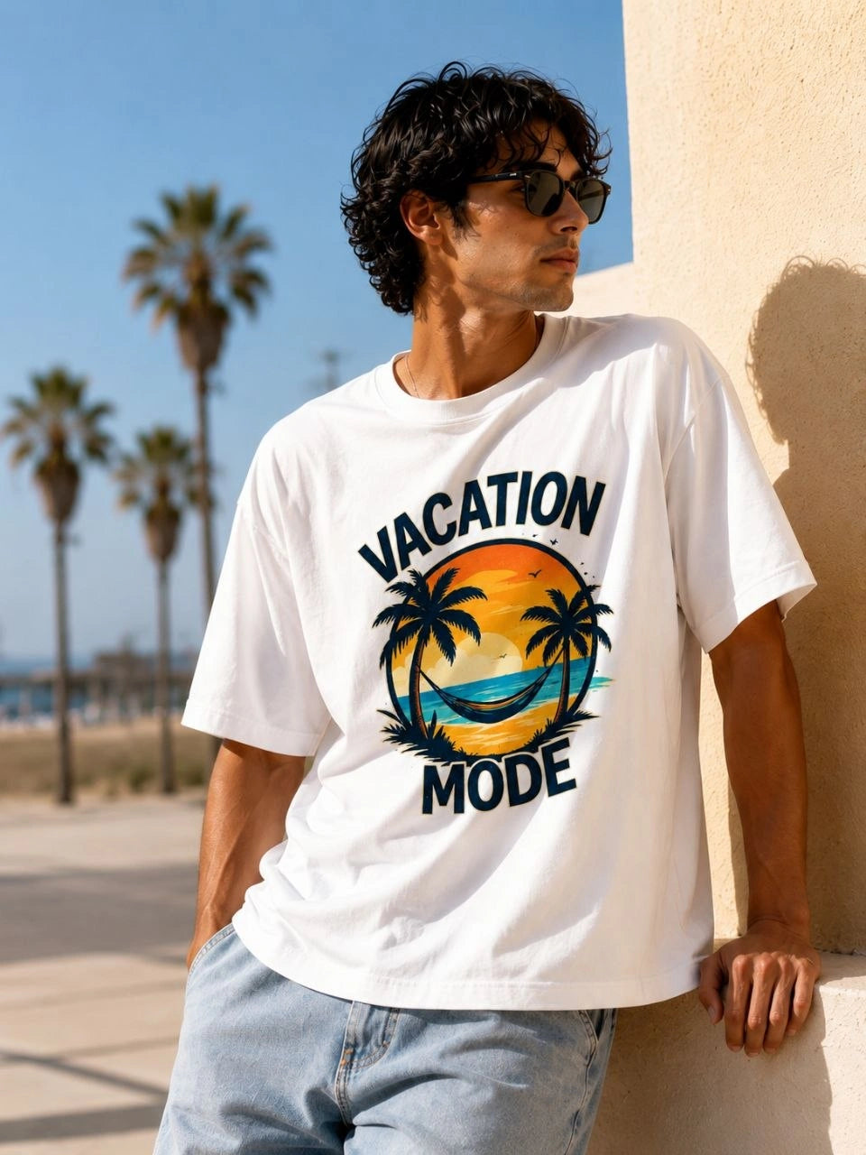 Vacation Mode Premium Oversized Tee