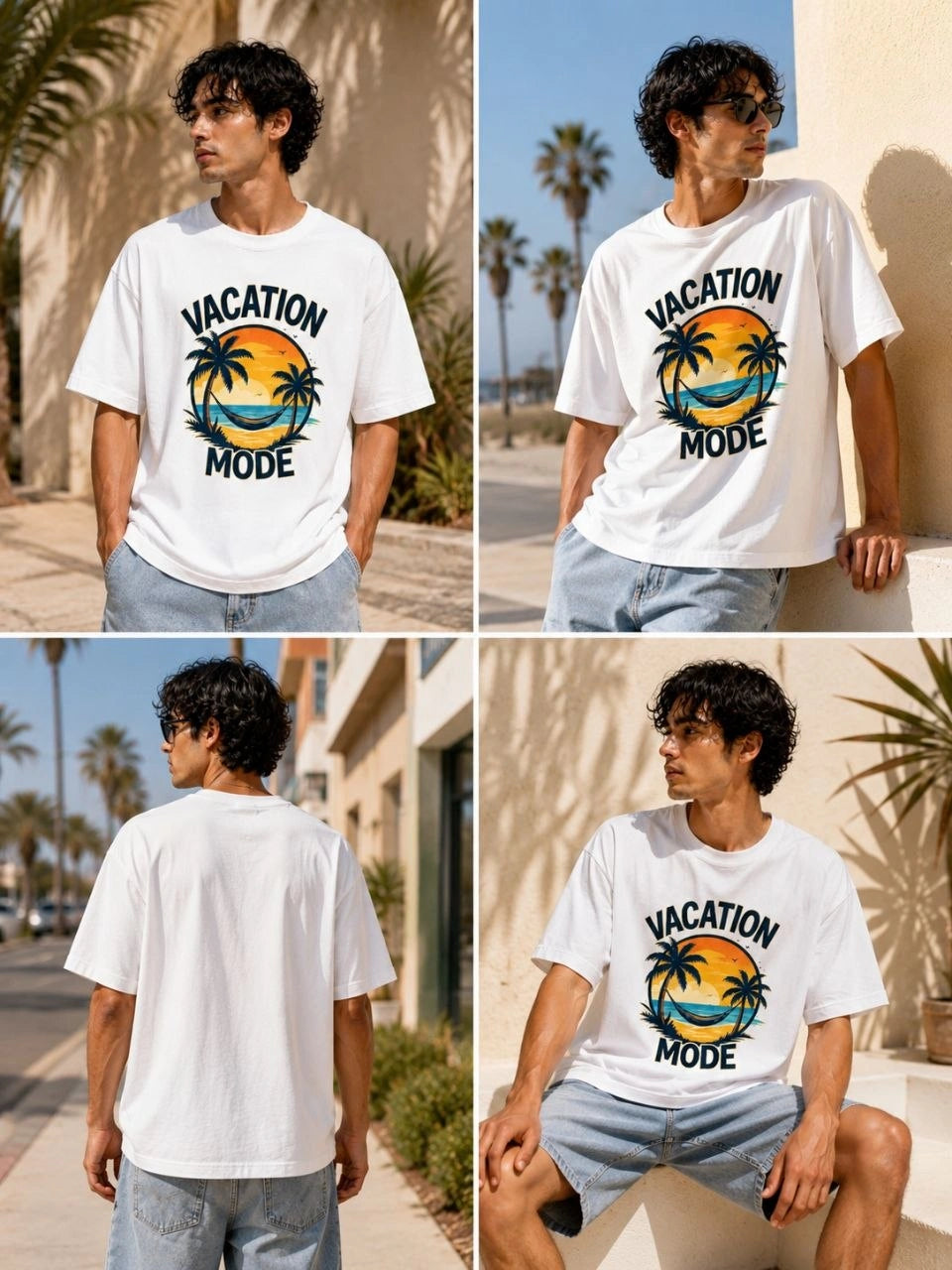 Vacation Mode Premium Oversized Tee